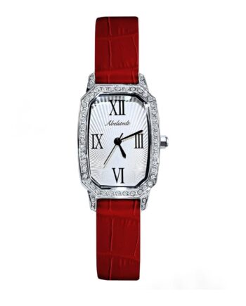 Abelstedt Emerald Ur   Rød Med Rustfrit Stål