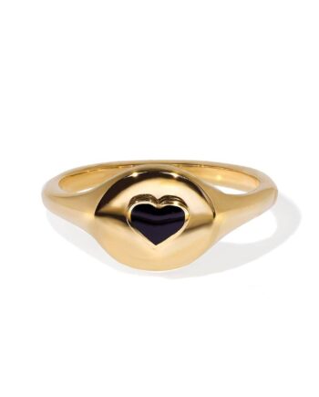Bold Hjerte Signet Ring