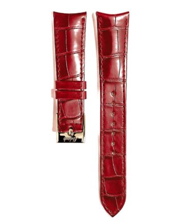 Rød Emerald Urrem Med Forgyldt Spænde