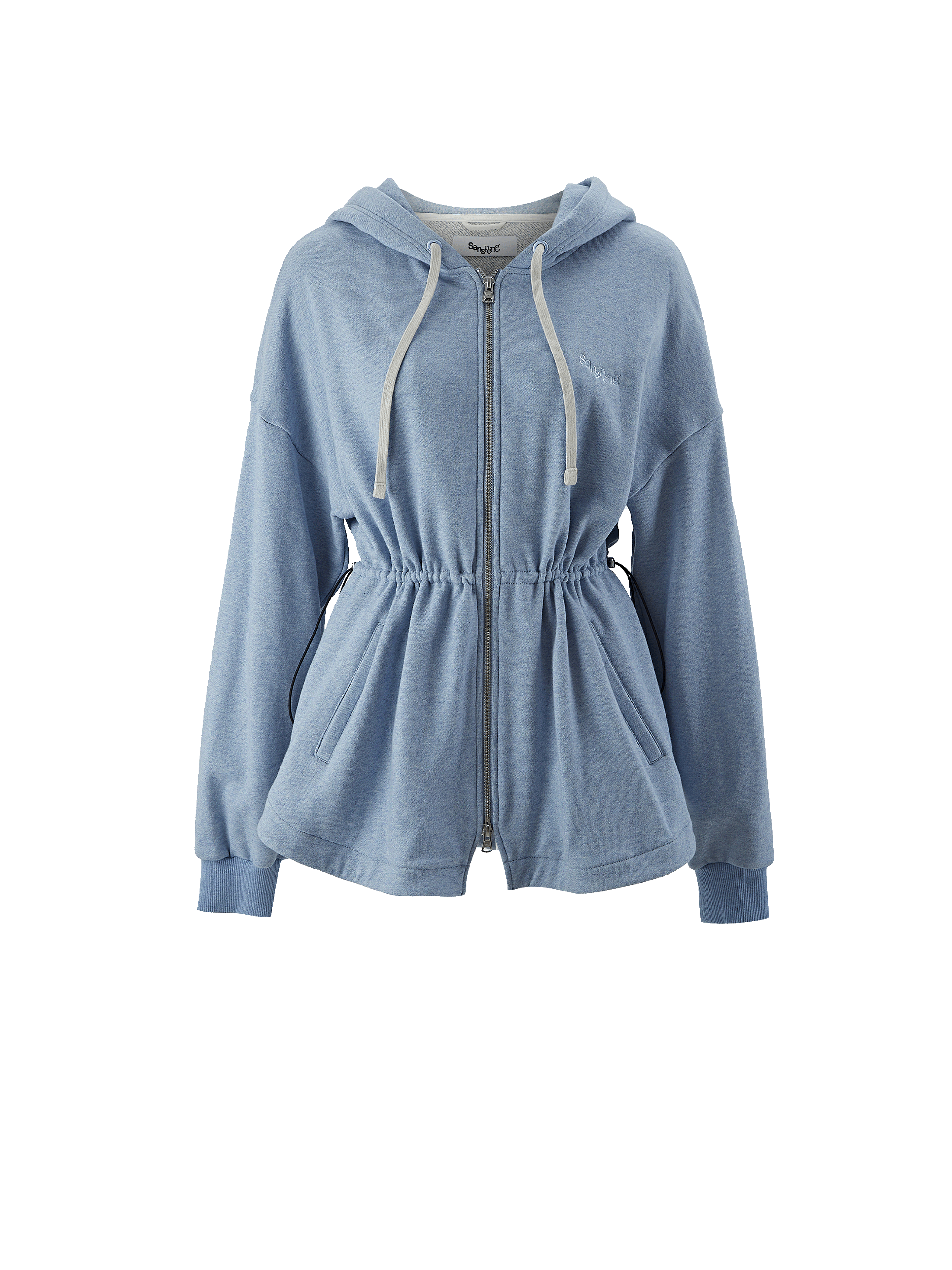 Buff Hoodie Sky Blue   One Size