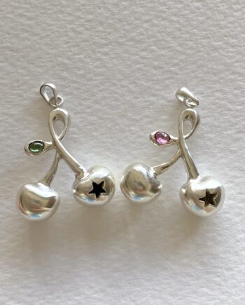 Cherry Necklace Pink