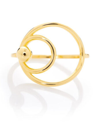 Circle Of Life Ring   Guld