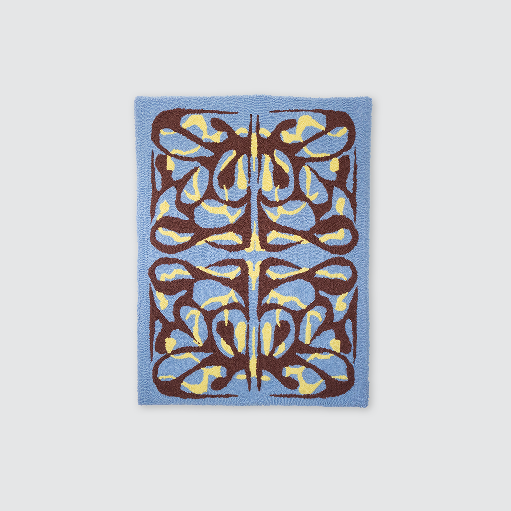 Coral Glyph Rug