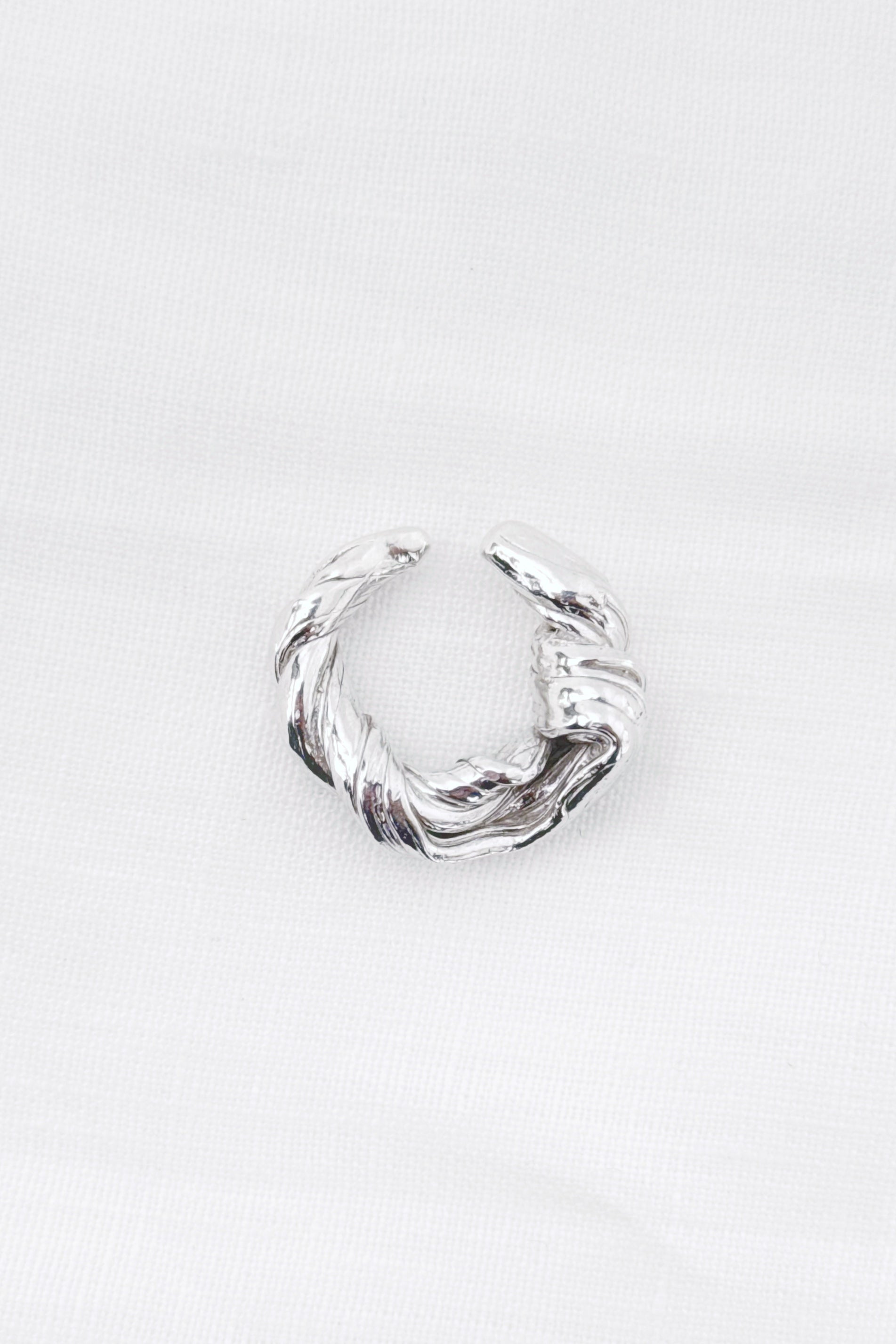 Helix Whirl Cuff One Size   Sterling 925 Silver