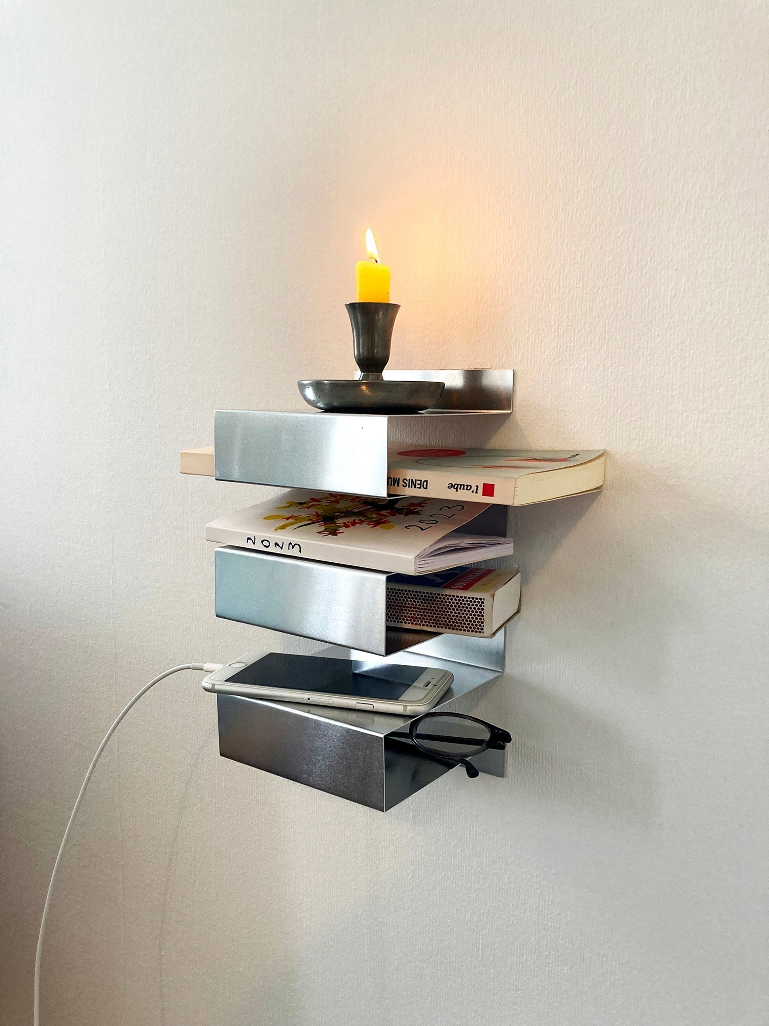 Small Metal Shelf 612g4 Drilled