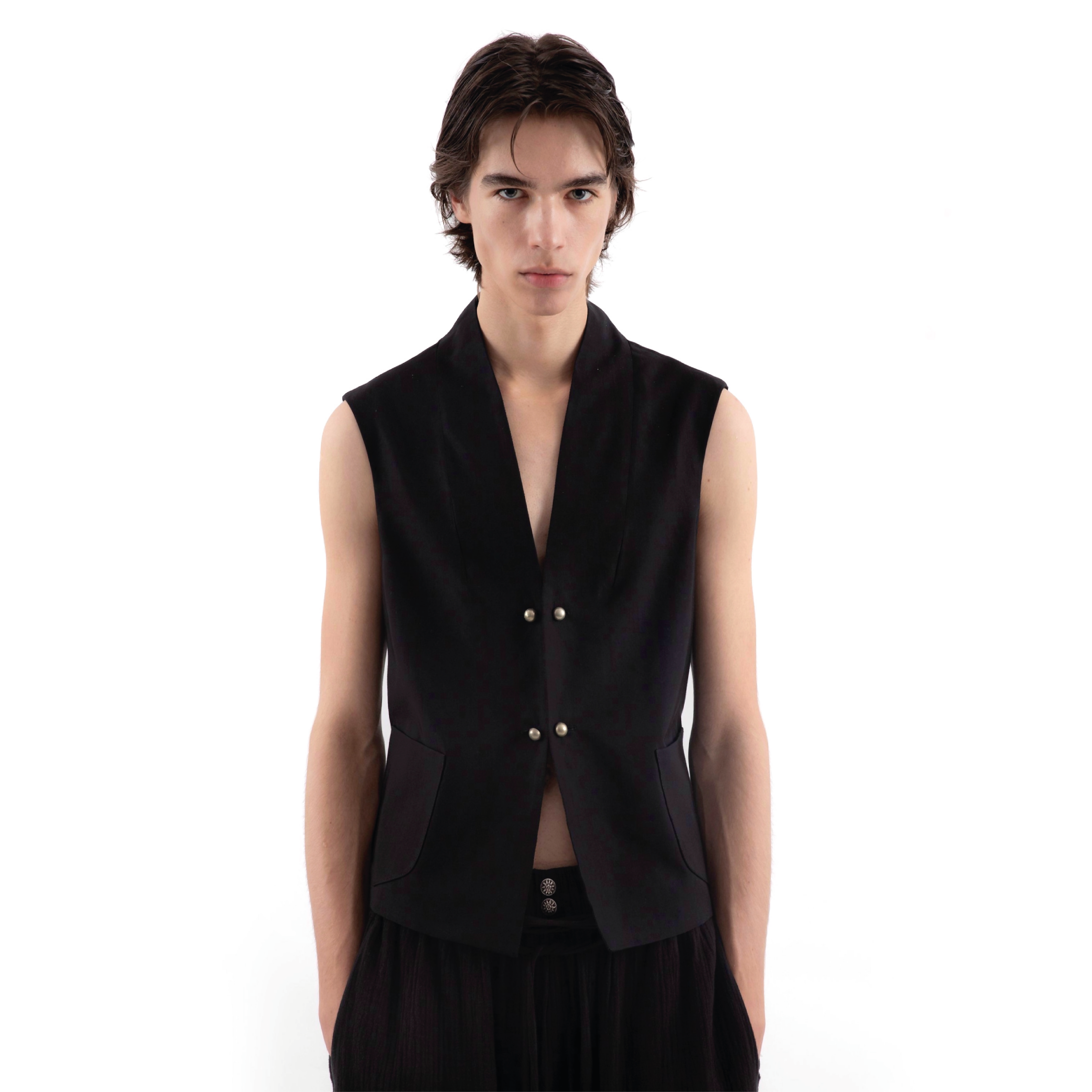 Tied Cotton Vest