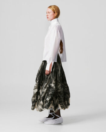 006- -02  Black Curtain Skirt Xs