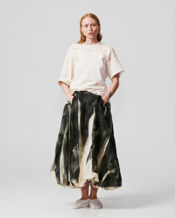 006- -01  Black Paper Skirt Xs