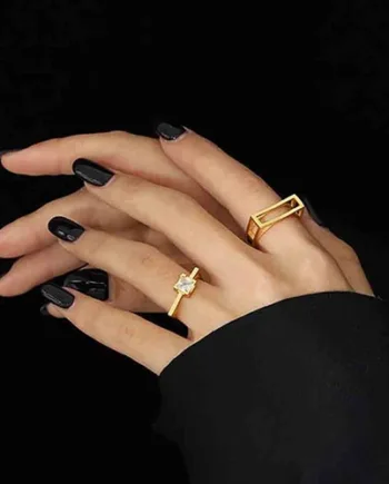 Aoide Ring   Forgyldt Sterlingsølv