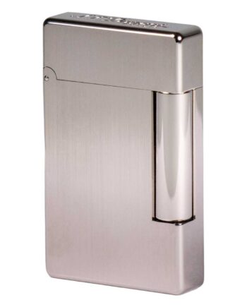 Dupont Lighter  Quot Initial Quot  Bruhed Silver 020804b Jet