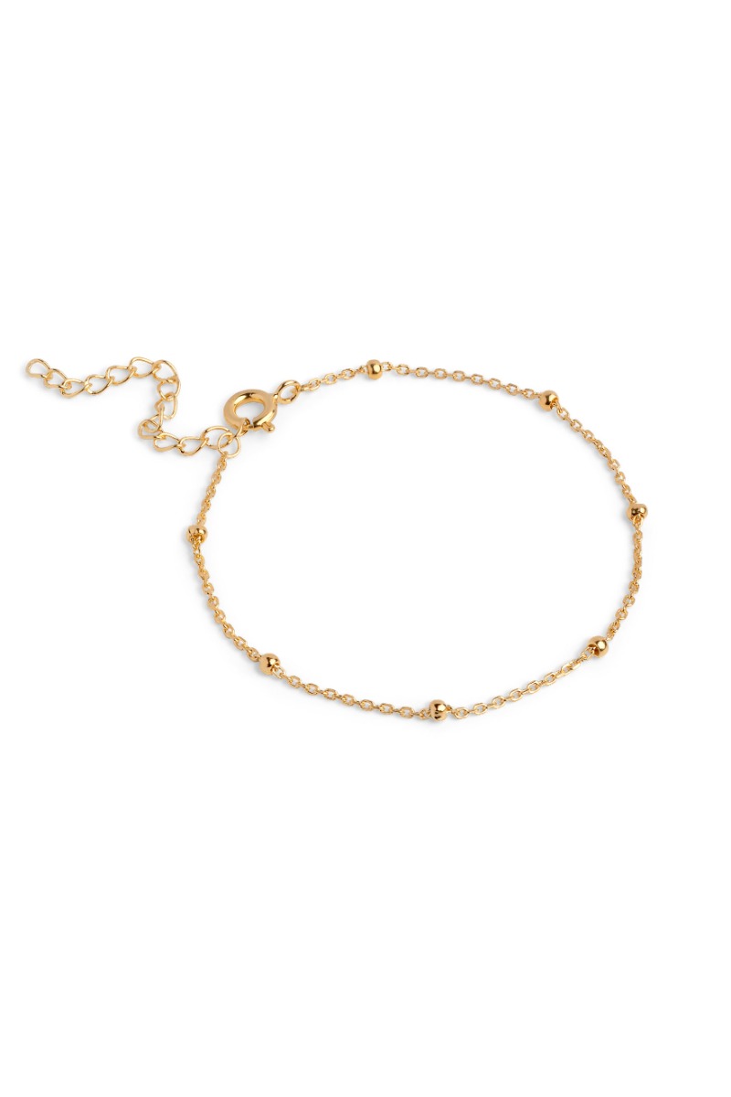 Enamel Armbånd Bracelet Beaded Chain Gold