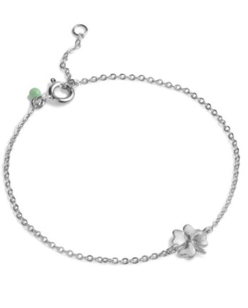 Enamel Armbånd Bracelet Organic Clover Silver