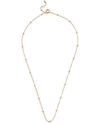 Enamel Halskæde Necklace  Beaded Chain Gold