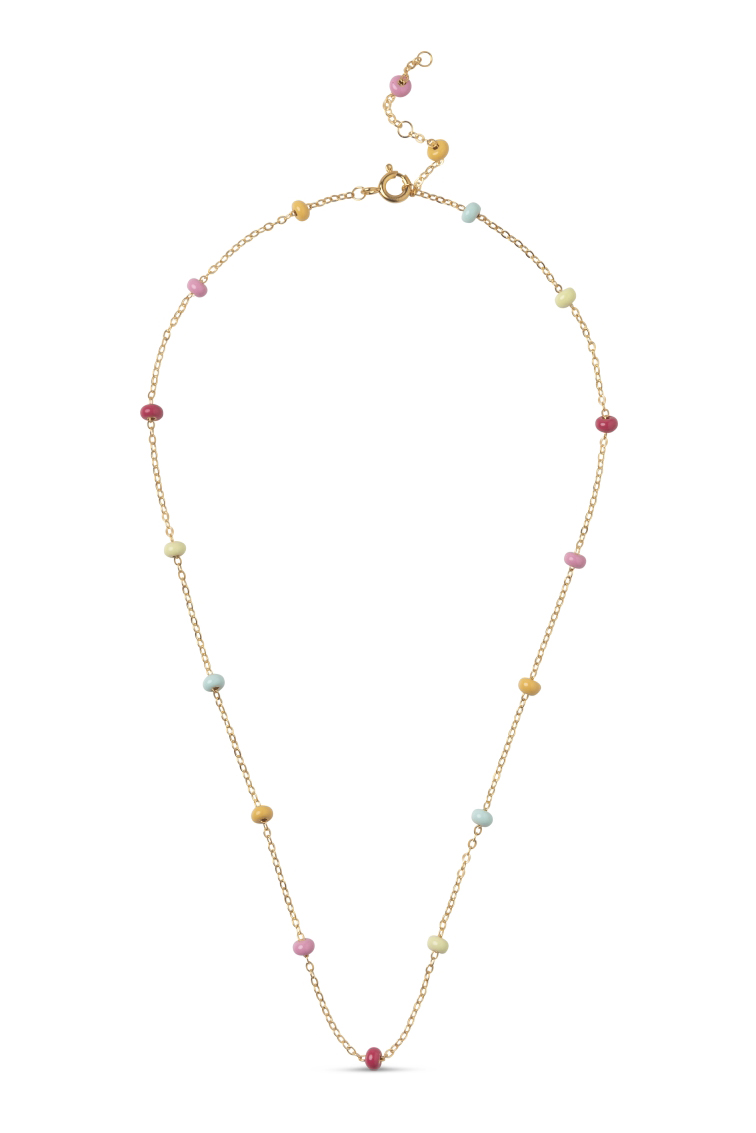 Enamel Halskæde Necklace Lola Bold Rainbow
