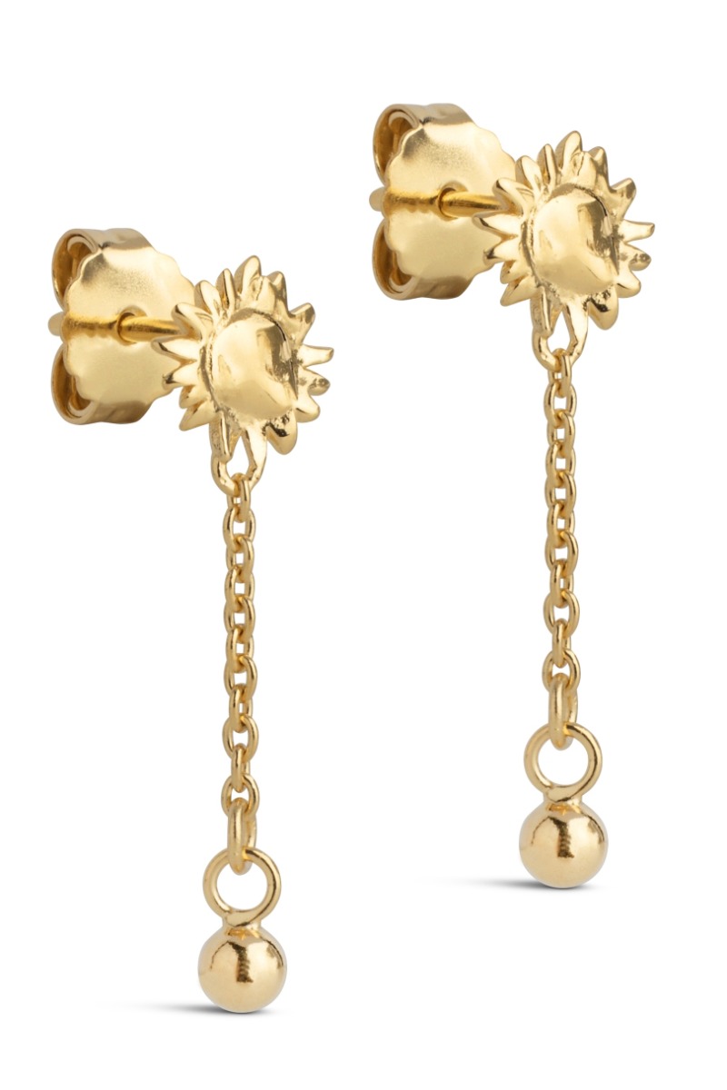 Enamel øreringe Earrings Sunshine Drop Gold