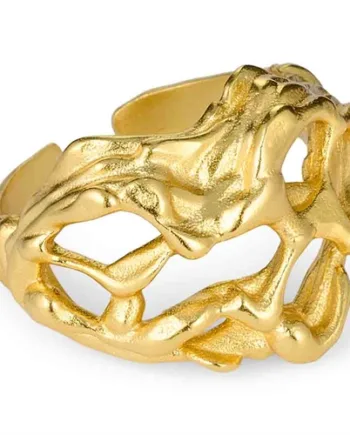 14k Forgyldt Sterlingsølv 925 Ring