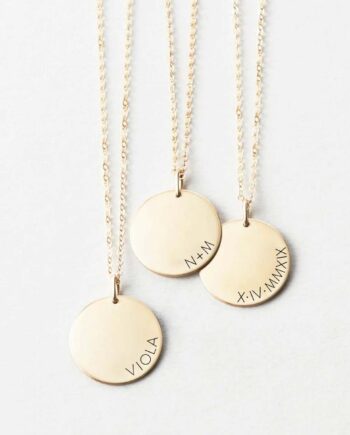 Halskæde Med Dit Navn Langs Kanten