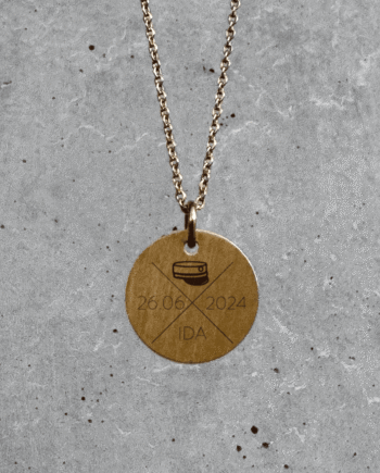 Studenter Halskæde Med Navn Og Dato   Kryds