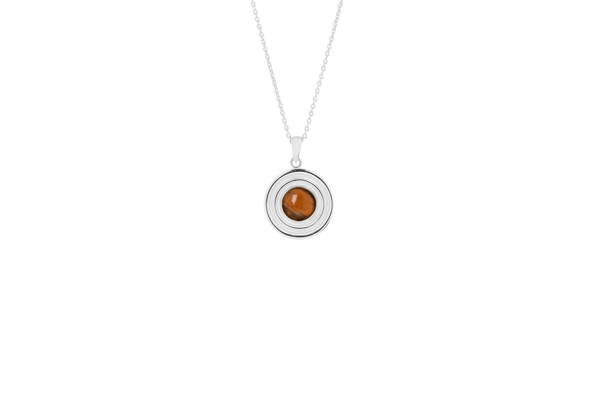 Ix Anker Necklace Tiger Eye Silver