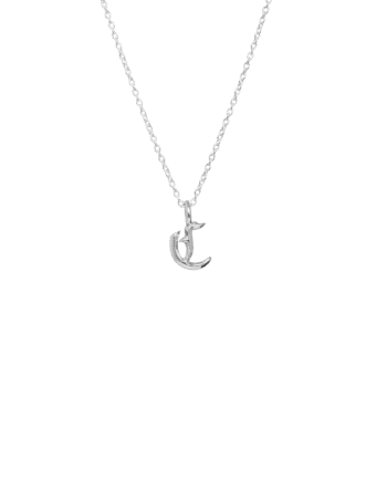 Ix   Letter Charm Silver