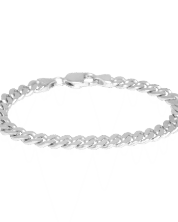 Ix Chunky Curb Matt Bracelet Silver