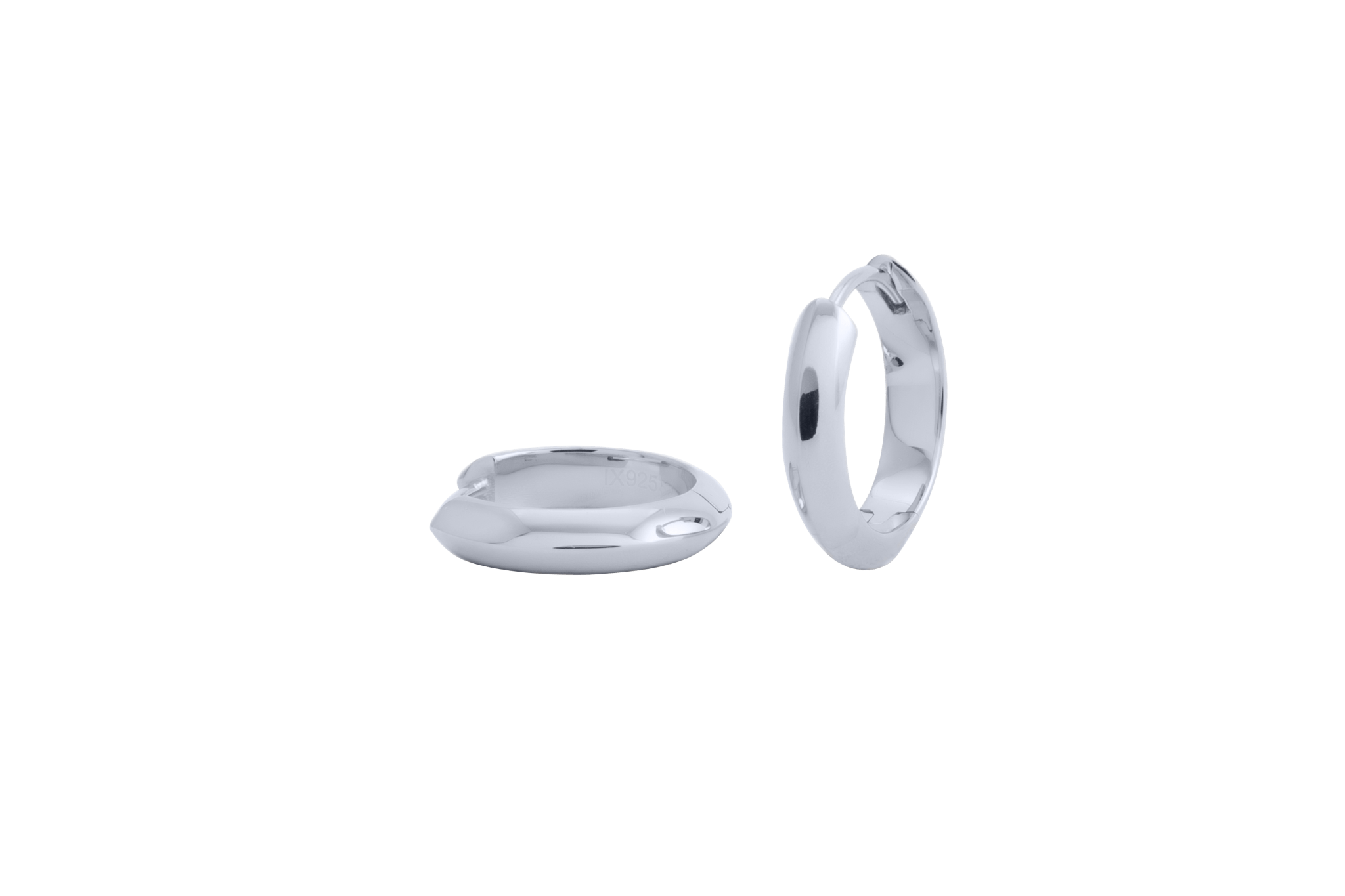 Ix Chunky Edge Earring Silver