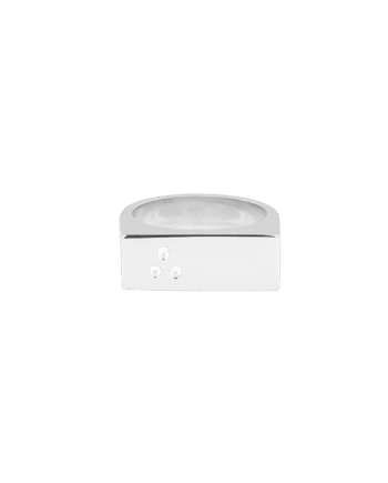 Ix Classic Ring White Silver