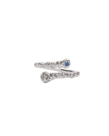 Ix Crunchy Blue Nature Ring Silver