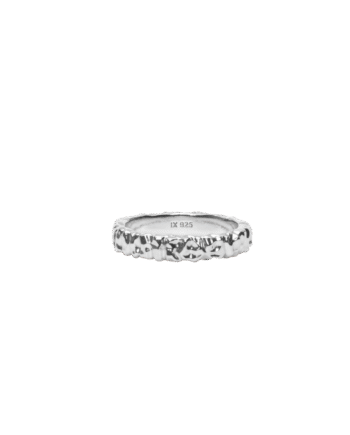 Ix Crunchy Class Ring Silver
