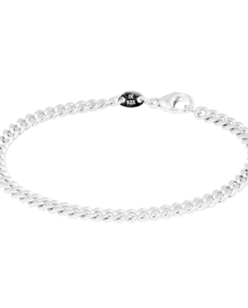 Ix Curb Brushed Bracelet Silver