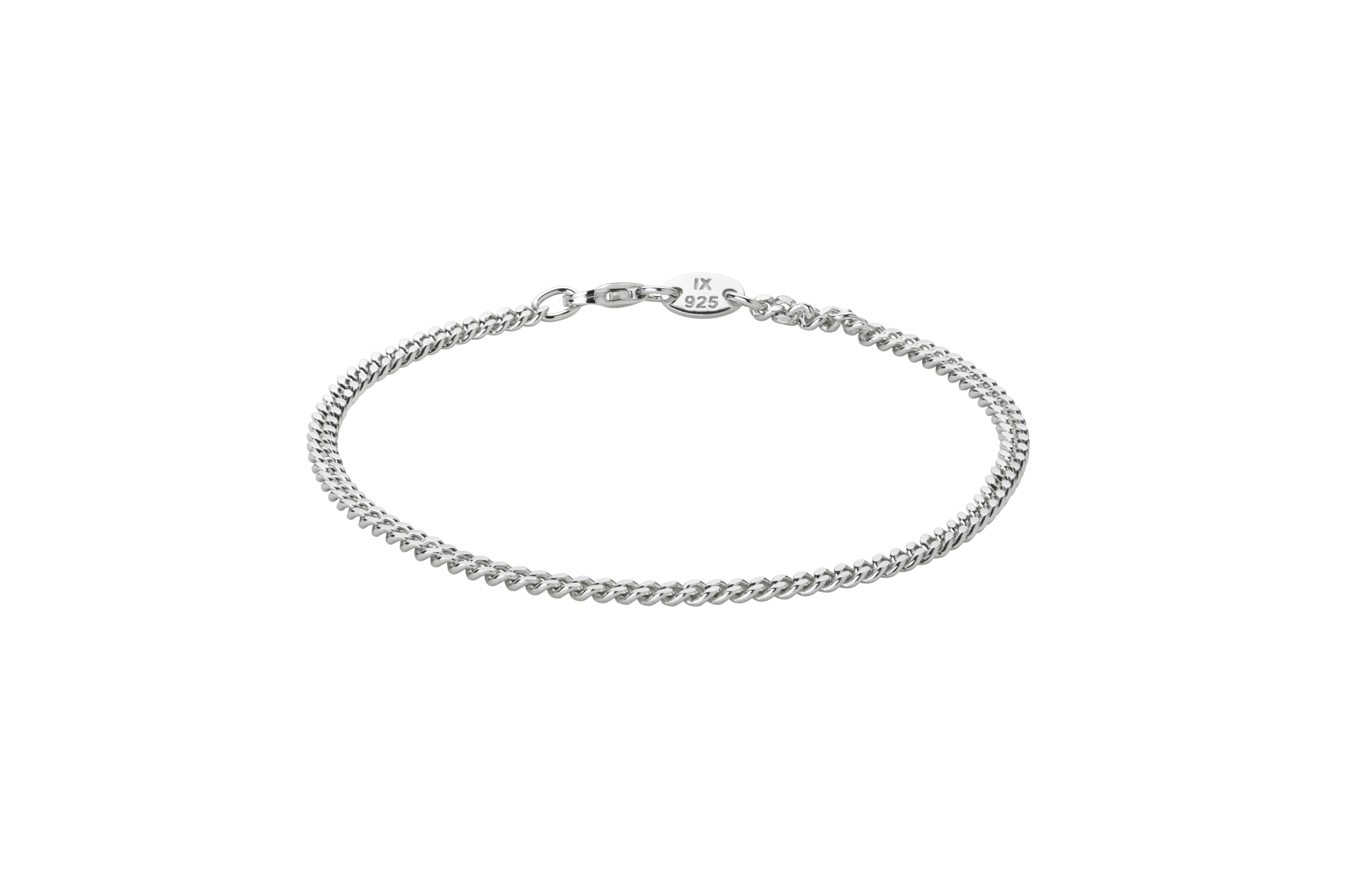 Ix Curb Medi Bracelet Silver