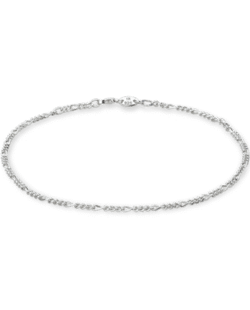 Ix Figaro Anklet Silver