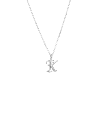 Ix   Letter Charm Silver