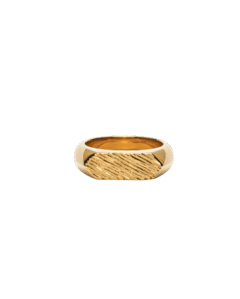 Ix Mini Brushed Hexagon Ring