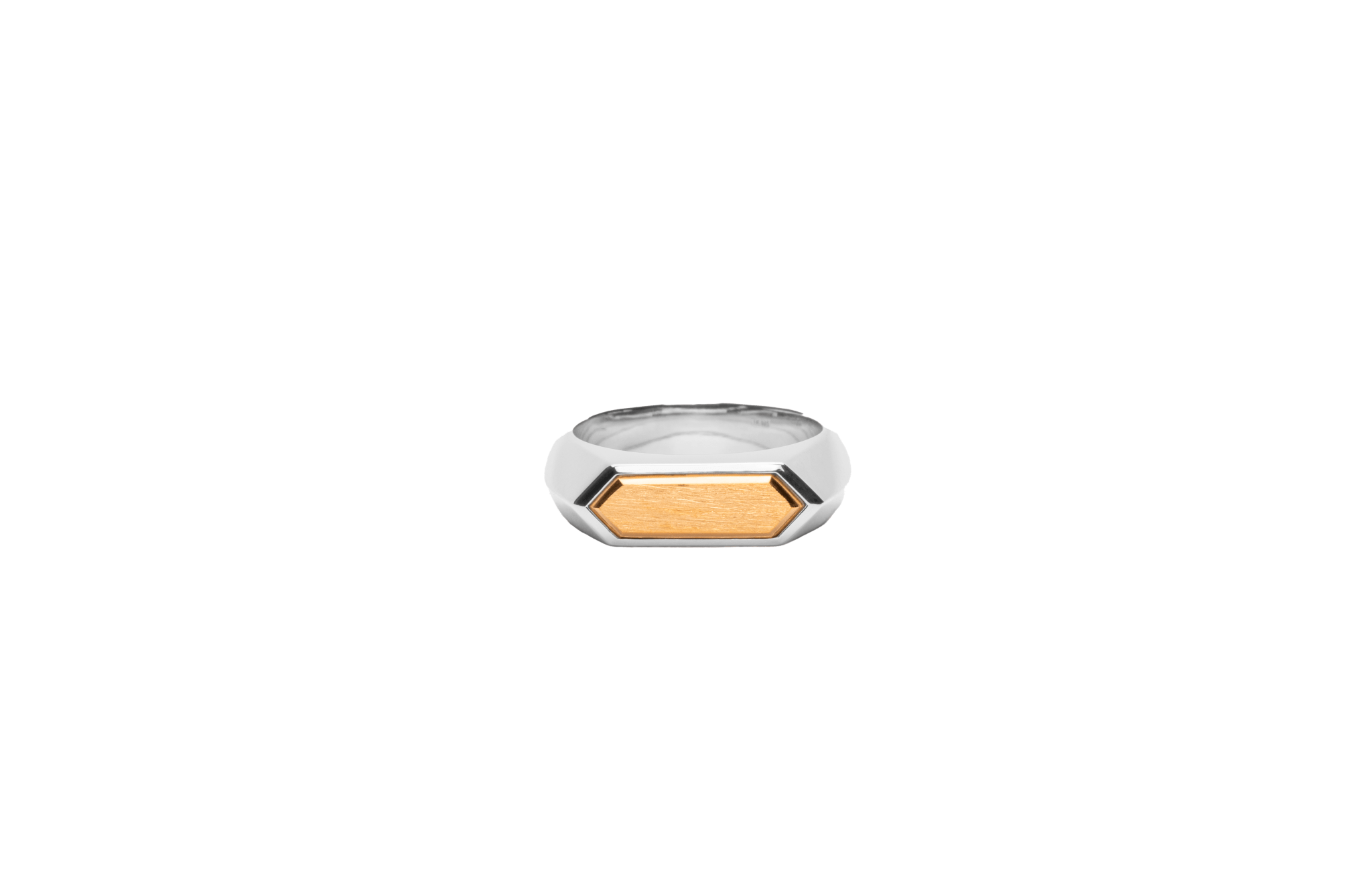 Ix Mini Hexagon Ring Silver