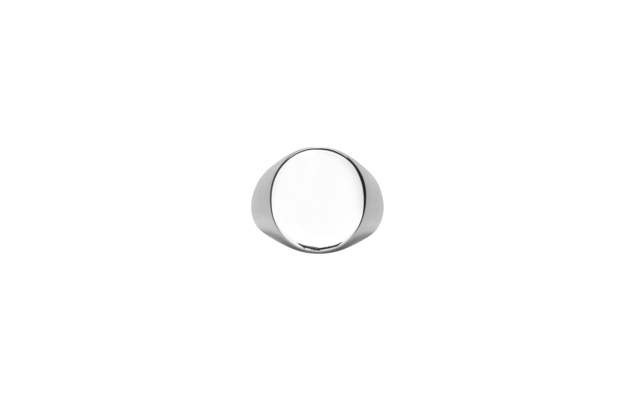 Ix Oval Signet Ring Silver