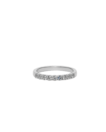 Ix Princess Ring White Silver