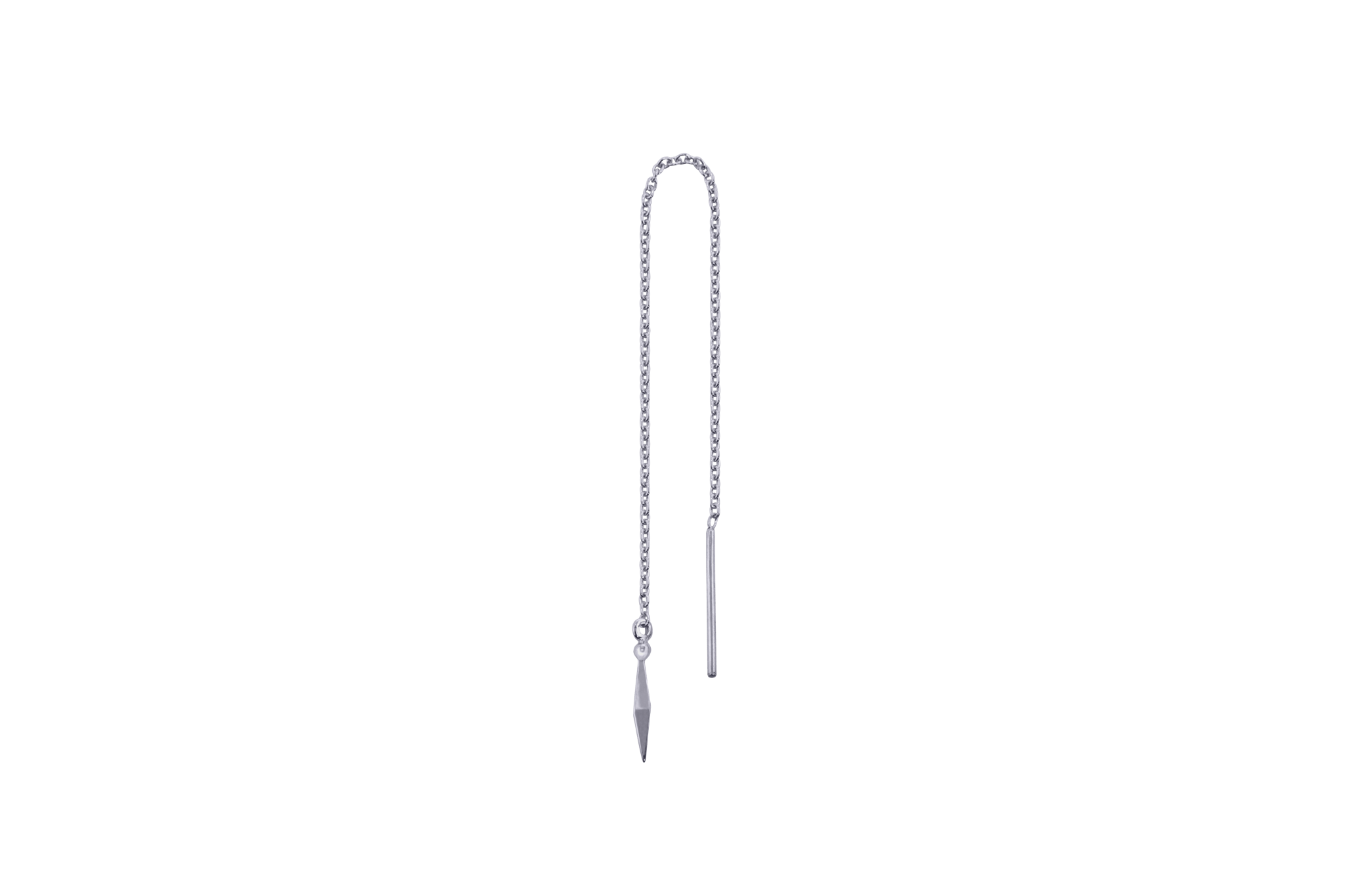 Ix Spear Ear Chain Silver