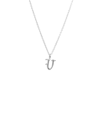 Ix   Letter Charm Silver