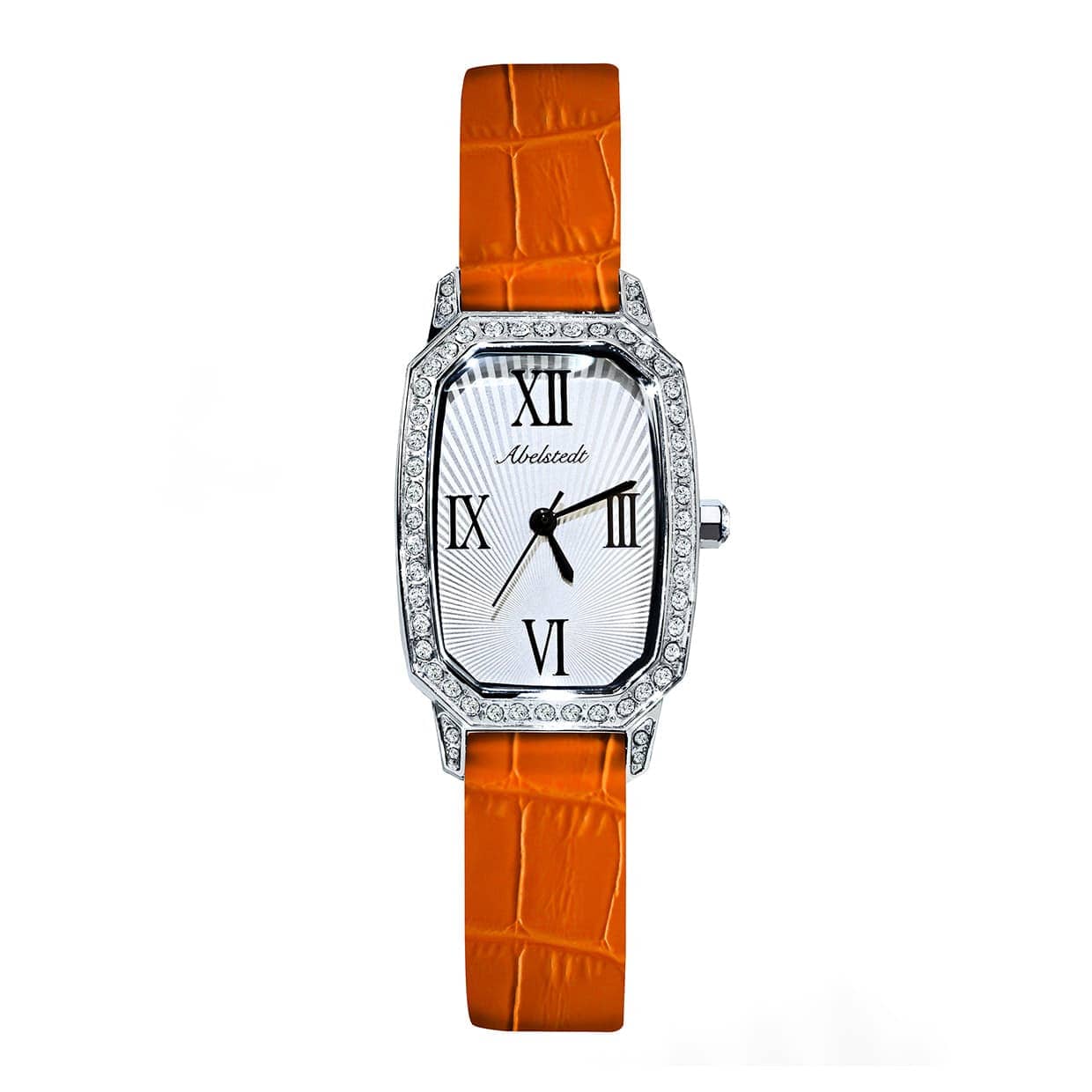 Abelstedt Emerald Ur   Orange Med Rustfrit Stål