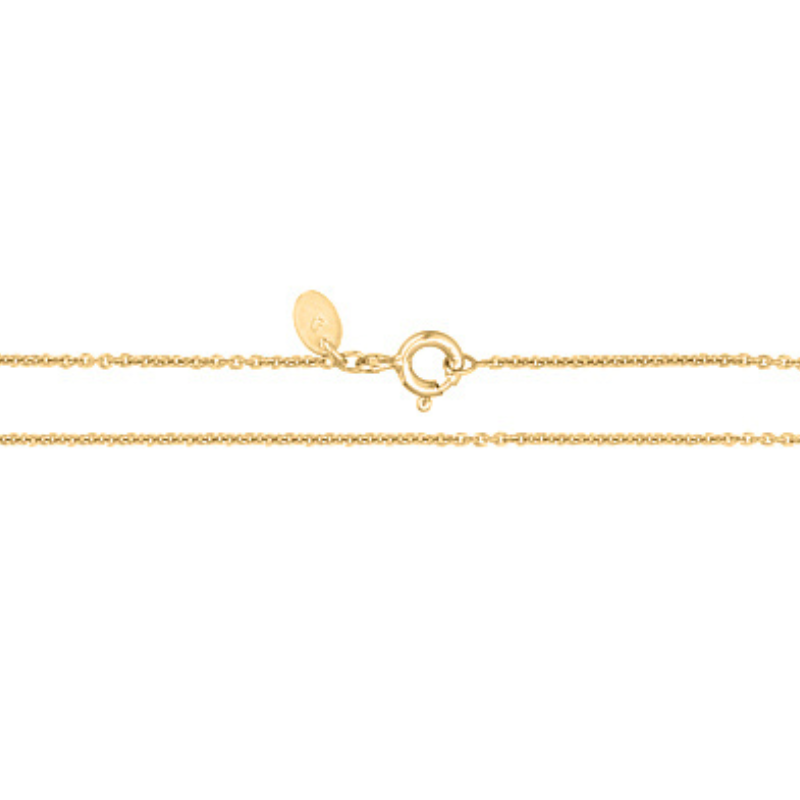 Ankerkæde Forgyldt Sølv 80 Cm