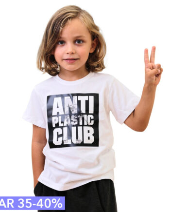 Anti Plastic Club Limiteret Hvid  -shirt Kids Dreng Pige