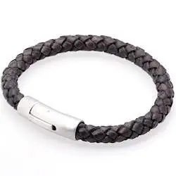 Armbånd   Mørkbrun Læderbolo 8mm