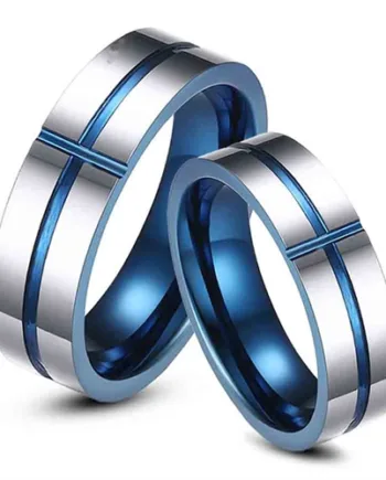 Blue-h3 Vforlovelse Eller Vielsesring   Tungsten