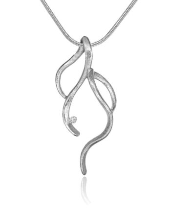 Bølgende Halssmykke   Sølv