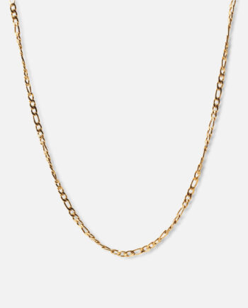 Figaro Halskæde 18k Guldbelagt 3mm