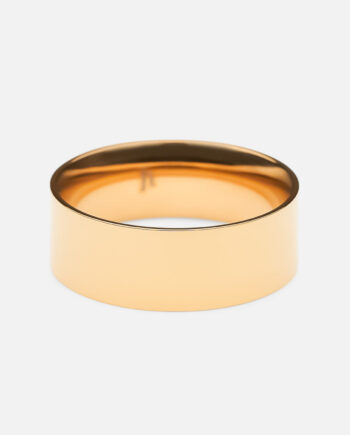 Flat Band Ring 18k Guldbelagt 6mm