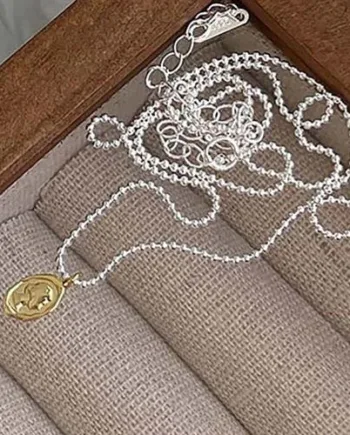 Forgyldt 14k Vedhæng  Sterling Sølv