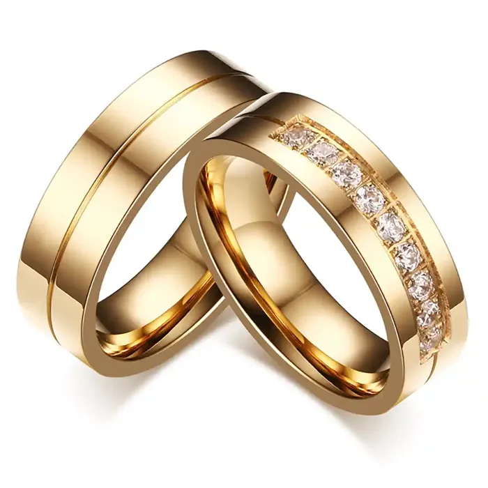 Heavenly Ip Gold Forlovelse   Vielsesring