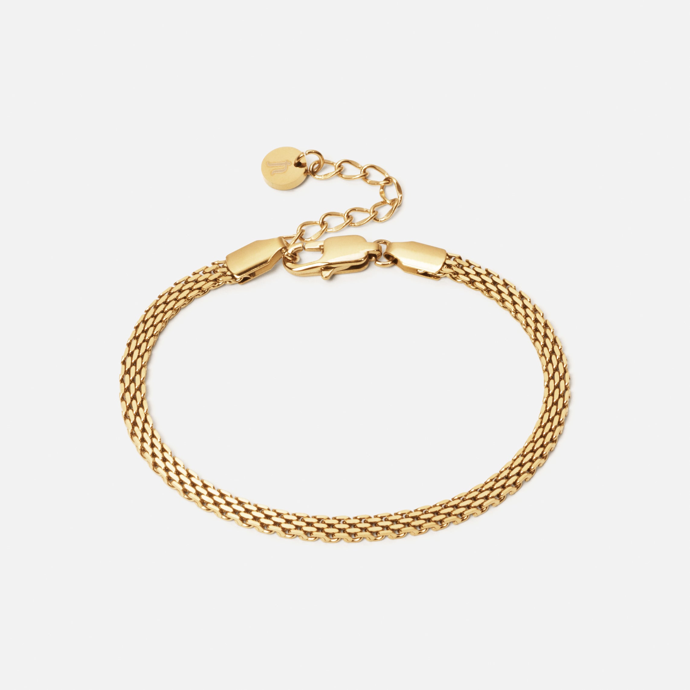 Mesh Armbånd 18k Guldbelagt 3mm